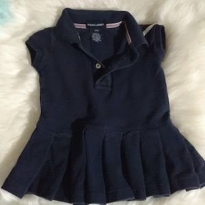 Ralph lauren blue baby girl dress and bloomer